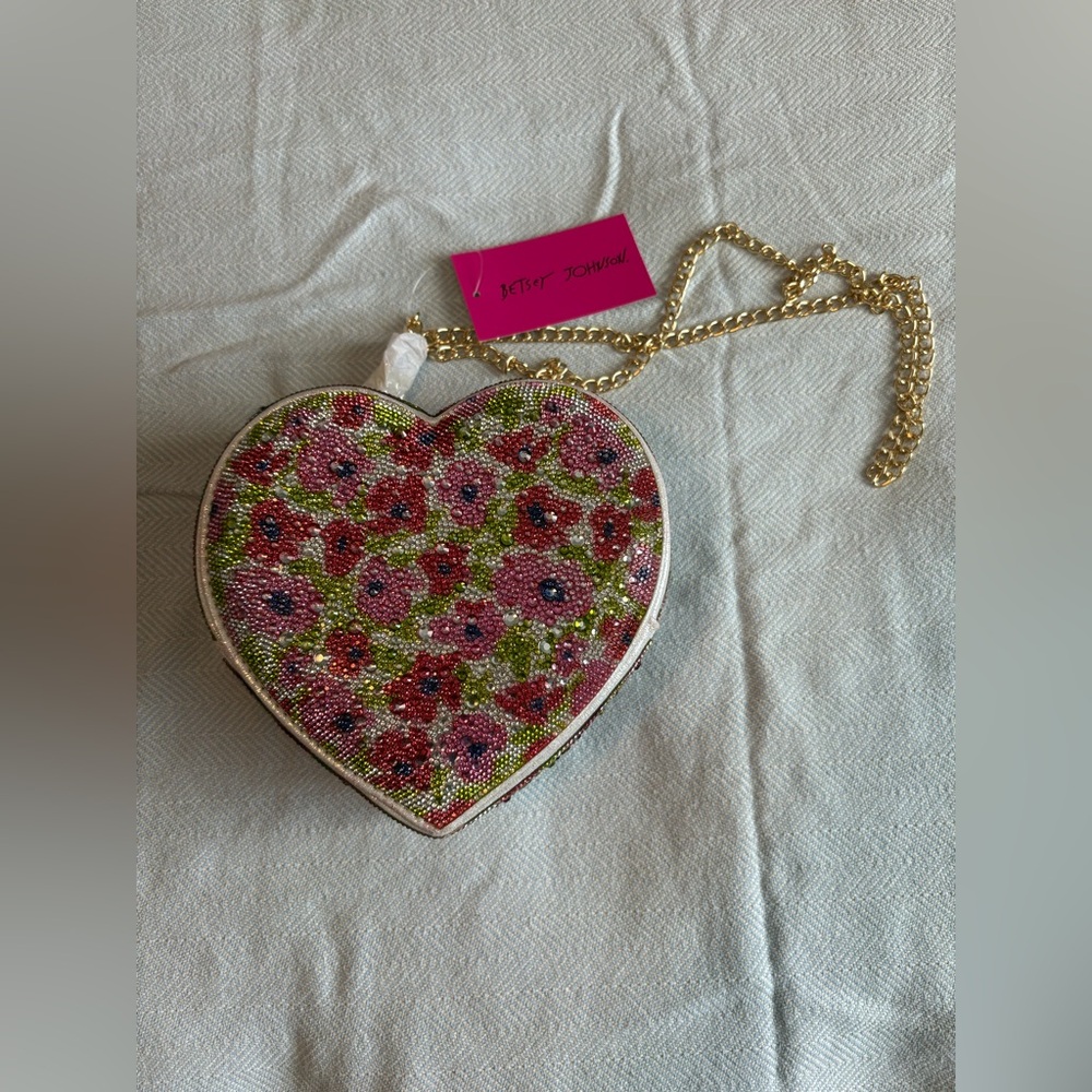 Betsy Johnson Stone Heart convertible bag. New with tags.